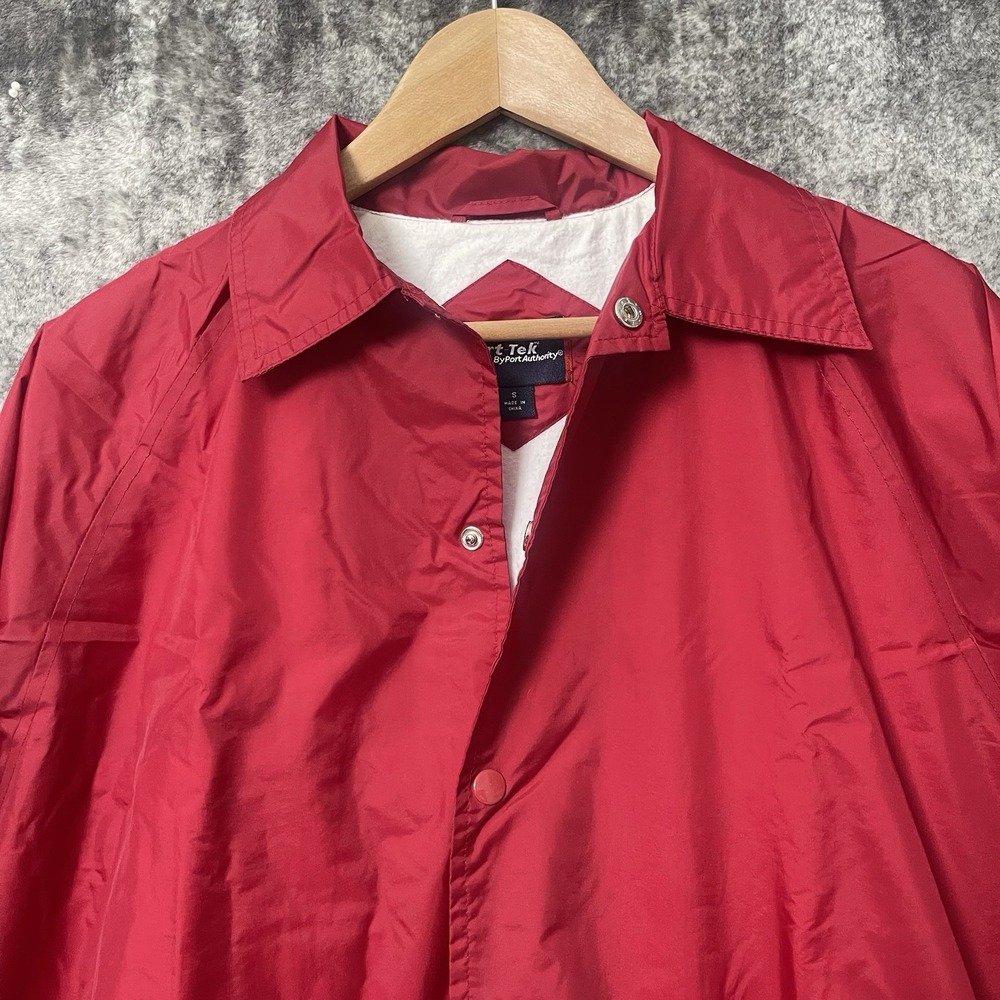Sport Tek By Port Authority Red Lined Size Small Jacket - Picture 2 of 8